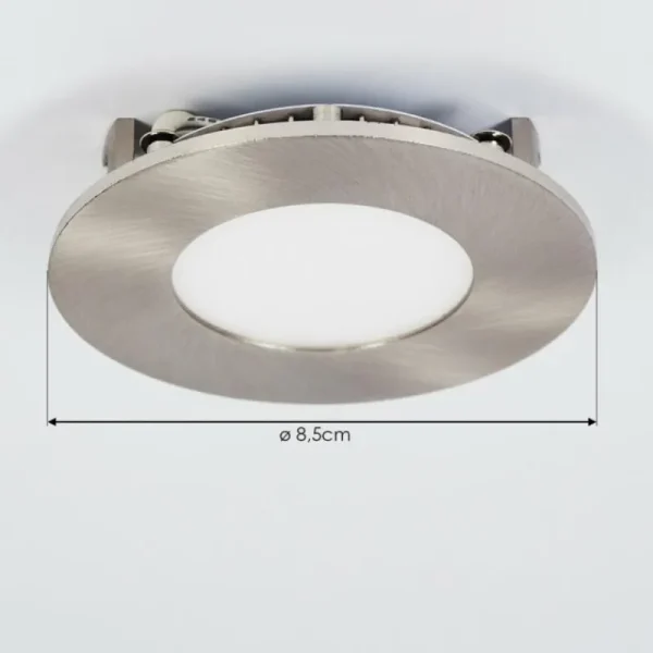 hofstein Spot encastrable Finsrud LED Nickel mat, 1 lumière* Lampes Modernes
