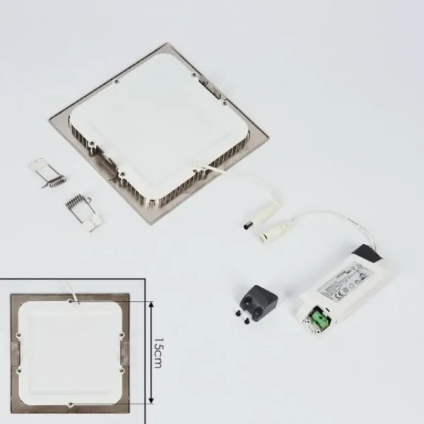 hofstein Spot encastrable Finsrud LED Nickel mat, 1 lumière* Lampes Modernes
