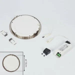 hofstein Spot encastrable Finsrud LED Nickel mat, 1 lumière* Lampes Modernes