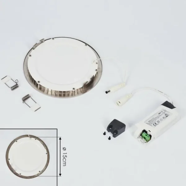 hofstein Spot encastrable Finsrud LED Nickel mat, 1 lumière* Lampes Modernes