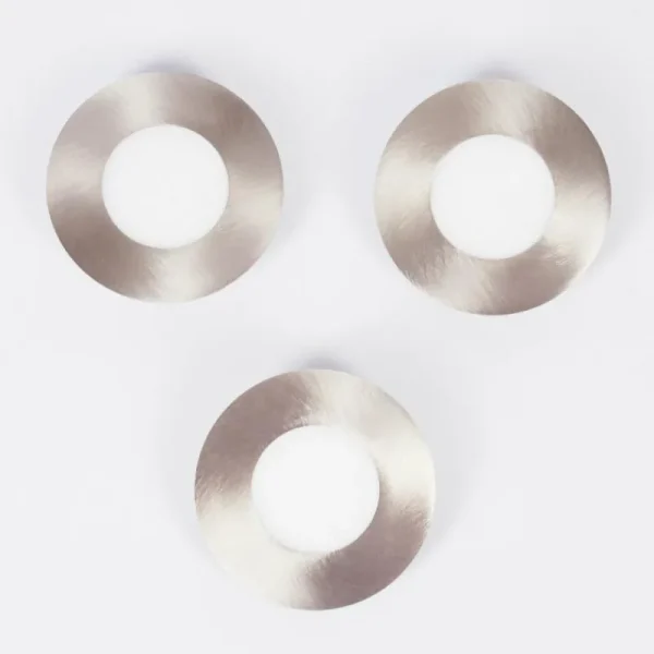 hofstein Spot encastrable Finsrud LED Nickel mat, 1 lumière* Lampes Modernes