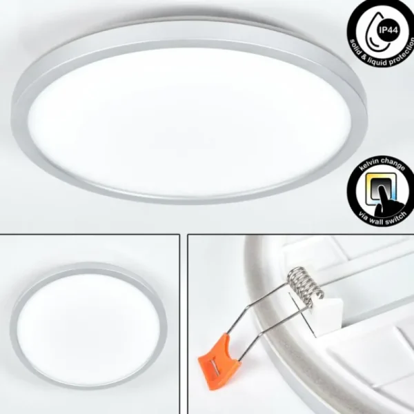 hofstein Spot encastrable Pawcatuck LED Chrome, Blanc, 1 lumière* Lampes Modernes