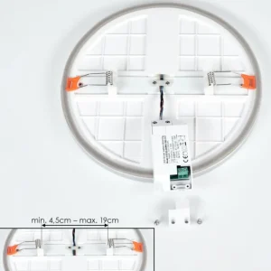 hofstein Spot encastrable Pawcatuck LED Chrome, Blanc, 1 lumière* Lampes Modernes