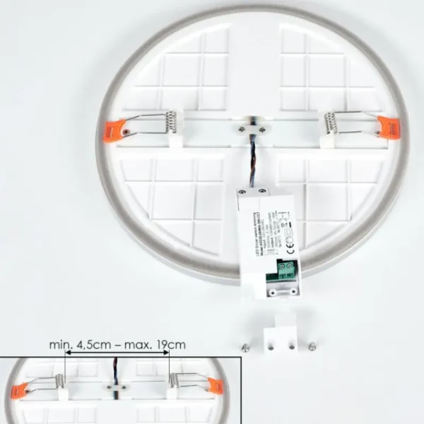 hofstein Spot encastrable Pawcatuck LED Chrome, Blanc, 1 lumière* Lampes Modernes