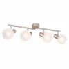 Luminaires Globo Lighting Spot Globo KABU Blanc, 4 lumières* Lampes En Verre