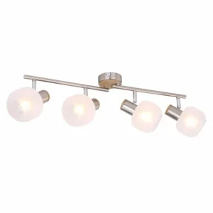 Luminaires Globo Lighting Spot Globo KABU Blanc, 4 lumières* Lampes En Verre