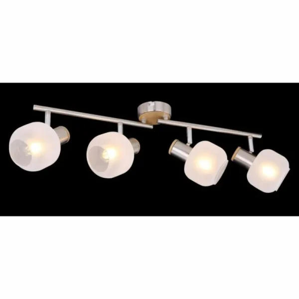 Luminaires Globo Lighting Spot Globo KABU Blanc, 4 lumières* Lampes En Verre