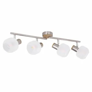 Luminaires Globo Lighting Spot Globo KABU Blanc, 4 lumières* Lampes En Verre