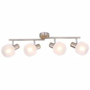 Luminaires Globo Lighting Spot Globo KABU Blanc, 4 lumières* Lampes En Verre