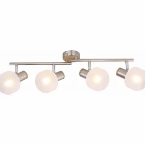 Luminaires Globo Lighting Spot Globo KABU Blanc, 4 lumières* Lampes En Verre