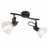 Luminaires Globo Lighting Spot Globo LIBALD Noir, 2 lumières* Lampes En Verre