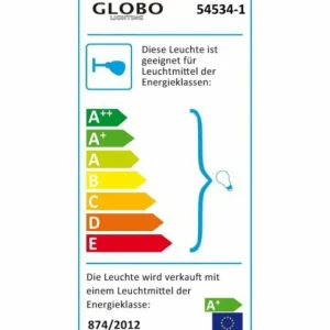 Luminaires Globo Lighting Spot Globo PARRY I Nickel mat, 1 lumière* Lampes En Verre