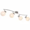 Luminaires Globo Lighting Spot Globo WILLY Nickel mat, 4 lumières* Lampes En Verre