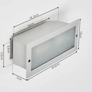 hofstein Spot mural encastré Peria Blanc, 1 lumière* Lampes Modernes