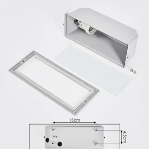 hofstein Spot mural encastré Peria Blanc, 1 lumière* Lampes Modernes