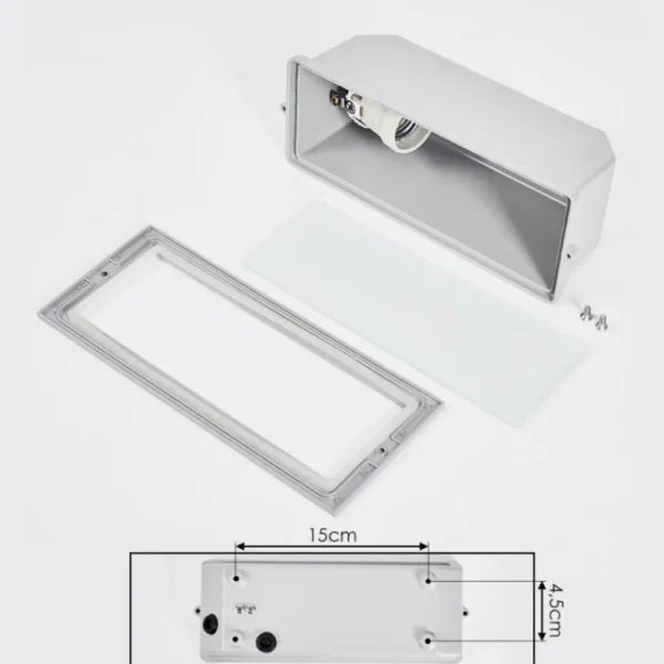 hofstein Spot mural encastré Peria Blanc, 1 lumière* Lampes Modernes