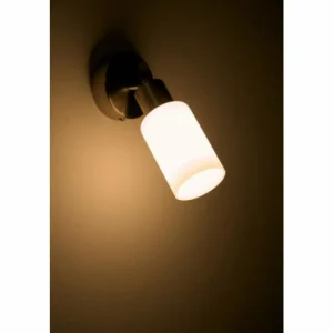 Luminaires Reality Spot mural Reality Acier inoxydable, Blanc, 1 lumière* Lampes En Verre