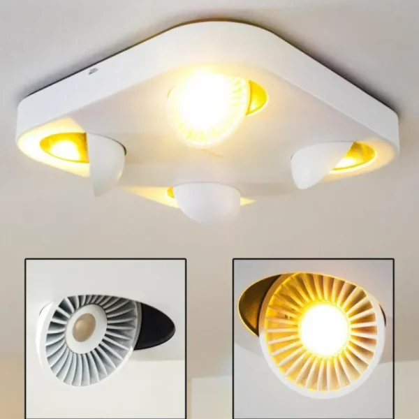 hofstein Spot plafond Granada LED Blanc, 4 lumières* Lampes Modernes