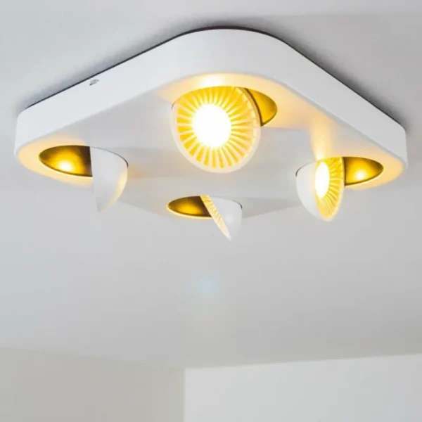 hofstein Spot plafond Granada LED Blanc, 4 lumières* Lampes Modernes