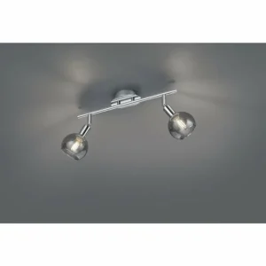 Luminaires Reality Spot Reality BREST Chrome, 2 lumières* Lampes En Verre