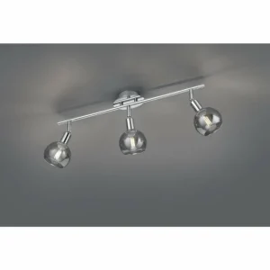 Luminaires Reality Spot Reality BREST Chrome, 3 lumières* Lampes En Verre