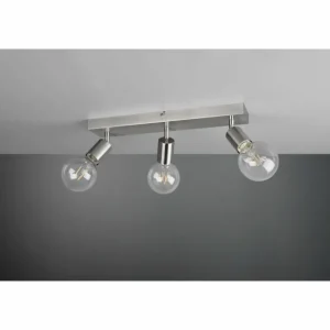 Luminaires Reality Spot Reality Vannes Nickel mat, 3 lumières* Lampes En Verre