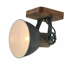 Luminaires Steinhauer Spot Steinhauer GEARWOOD Gris, 1 lumière* Lampes En Verre