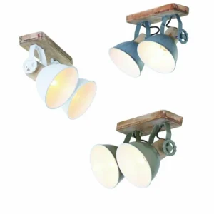 Luminaires Steinhauer Spot Steinhauer GEARWOOD Blanc, 2 lumières* Lampes En Verre