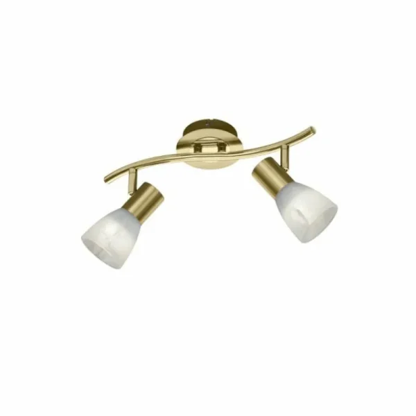 Luminaires Trio Spot Trio LEVISTO LED Laiton, 2 lumières* Lampes En Verre