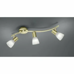 Luminaires Trio Spot Trio LEVISTO LED Laiton, 3 lumières* Lampes En Verre