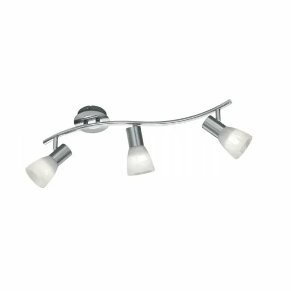 Luminaires Trio Spot Trio LEVISTO LED Nickel mat, 3 lumières* Lampes En Verre