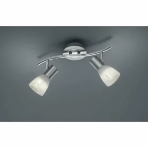 Luminaires Trio Spot Trio LEVISTO LED Nickel mat, 2 lumières* Lampes En Verre