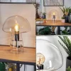 hofstein Style champignon Almagre Lampe à poser Noir, 1 lumière* Lampes En Verre