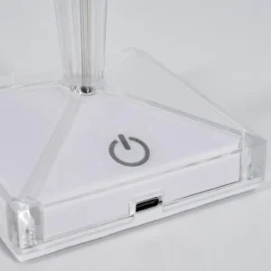 hofstein Style champignon Balsa Lampe à poser, Liseuse LED Transparent, 1 lumière* Lampes Modernes