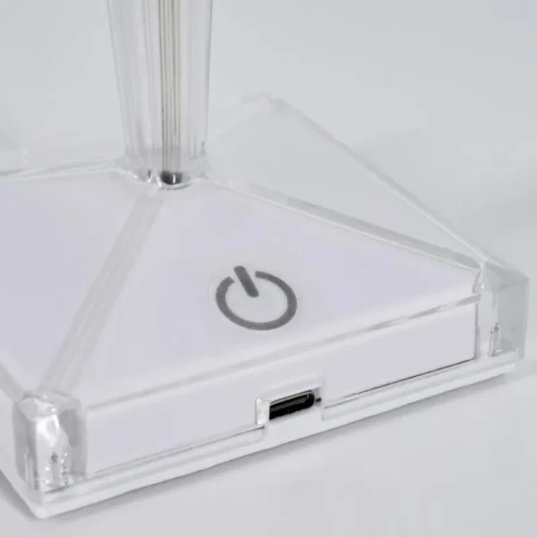 hofstein Style champignon Balsa Lampe à poser, Liseuse LED Transparent, 1 lumière* Lampes Modernes