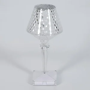hofstein Style champignon Balsa Lampe à poser, Liseuse LED Transparent, 1 lumière* Lampes Modernes