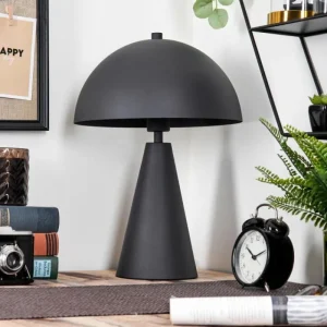 hofstein Style champignon Nor Lampe à poser Noir, 1 lumière* Lampes Modernes