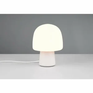 Luminaires Trio Style champignon Steen Lampe à poser Gris, 1 lumière* Lampes En Verre