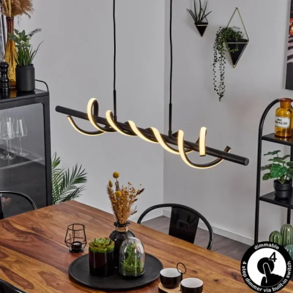 hofstein Suspension Alvarim LED Noir, 1 lumière* Lampes Modernes