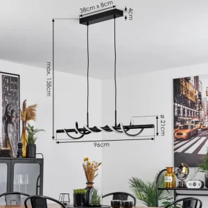 hofstein Suspension Alvarim LED Noir, 1 lumière* Lampes Modernes