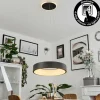 hofstein Suspension Areja LED Noir, Blanc, 1 lumière* Lampes Modernes