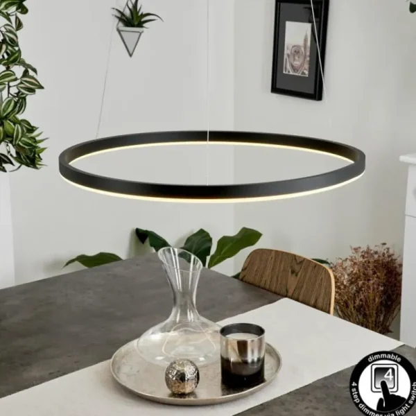 hofstein Suspension Barril LED Noir, 1 lumière* Lampes Modernes