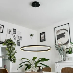 hofstein Suspension Barril LED Noir, 1 lumière* Lampes Modernes