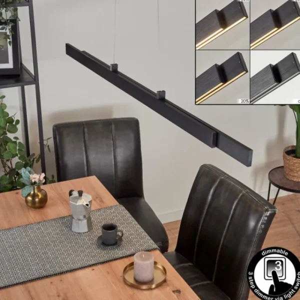 hofstein Suspension Battenheim LED Anthracite, 1 lumière* Lampes Modernes
