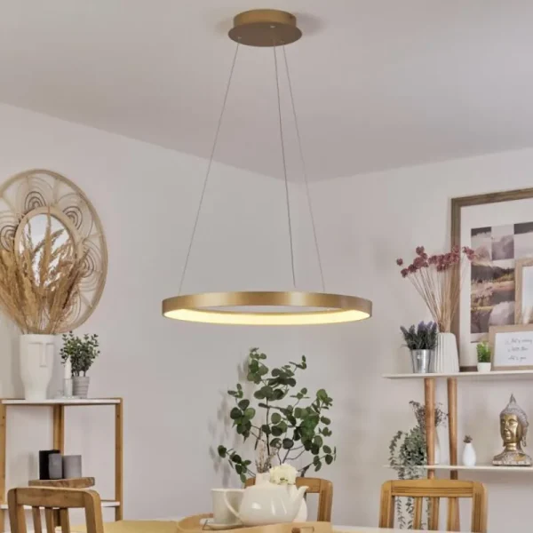 hofstein Suspension Charata LED Laiton, 1 lumière* Lampes Modernes