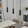 hofstein Suspension Dalheim LED Noir, 3 lumières* Lampes Modernes