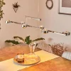 hofstein Suspension Fernandaires LED Nickel mat, 12 lumières* Lampes En Verre
