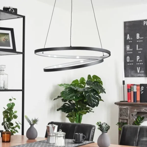 hofstein Suspension Fioso LED Noir, 1 lumière* Lampes Modernes