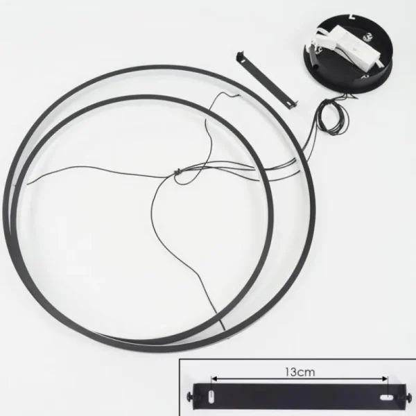 hofstein Suspension Fioso LED Noir, 1 lumière* Lampes Modernes