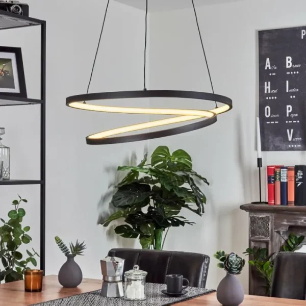 hofstein Suspension Fioso LED Noir, 1 lumière* Lampes Modernes